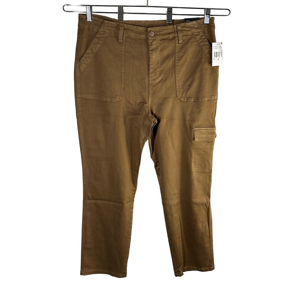 Kut From The Kloth Cargo Ankle Straight Leg Pants Size 16 Autumn Brown